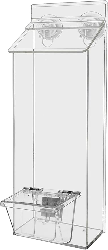 Suction Cup Outdoor Brochure Holder Holds 4 x 9 Inch Rack Cards and 3.5" x 2" by MarketingHolders