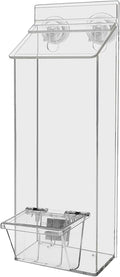 Suction Cup Outdoor Brochure Holder Holds 4 x 9 Inch Rack Cards and 3.5" x 2" by MarketingHolders