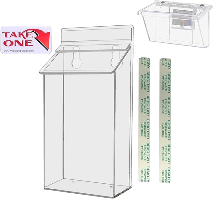 Outdoor Brochure Holder Holds 4" x 6" Advertising Postcards by MarketingHolders
