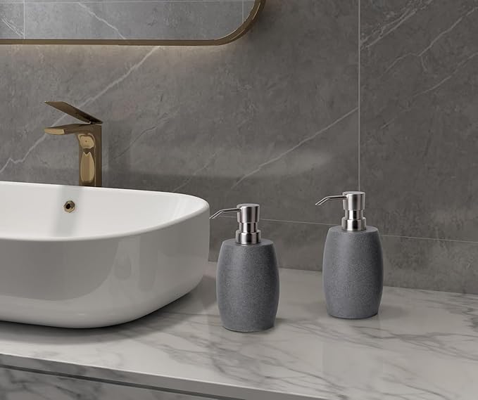 Clasin Home Sandstone Textured Resin Soap Dispenser - Image 2