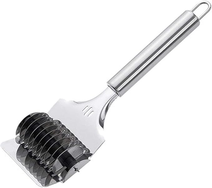 Pasta Noodle Cutter, High Grade Stainless Steel Pasta Spaghetti Maker Noodle by ONESWI