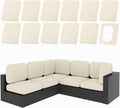 hyha 12Pcs Patio Cushion Covers, Stretch Outdoor Couch Cushion Covers by hyha