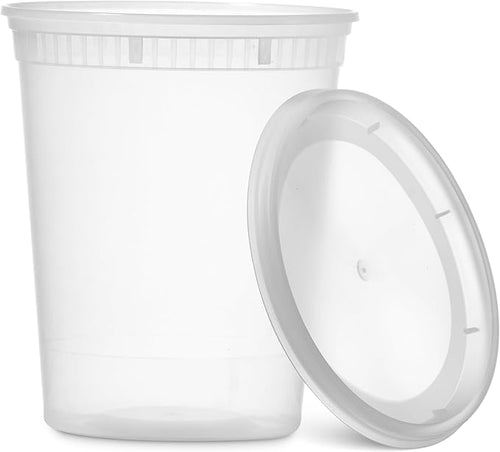 24 Pack -32 Oz Plastic Deli Containers - Image 2
