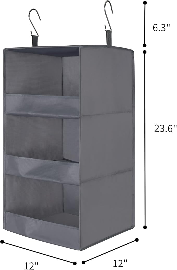 GRANNY SAYS 3-Shelf Closet Organizers and Storage, Foldable Hanging Closet - Image 3