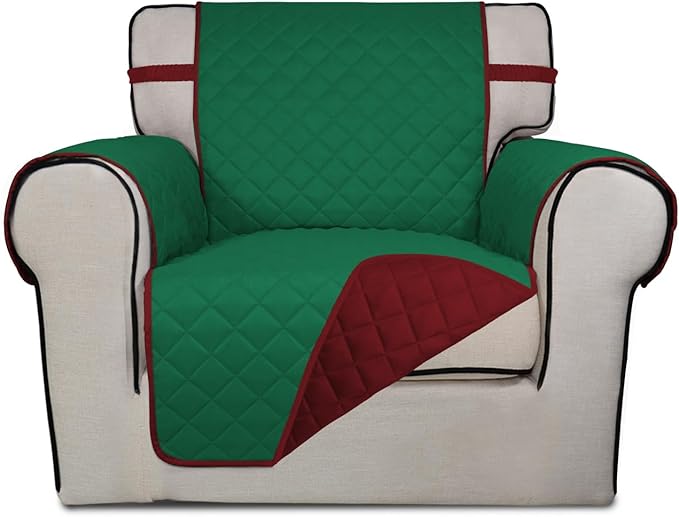 PureFit Reversible Quilted Sofa Cover, Water Resistant Slipcover Furniture by PureFit