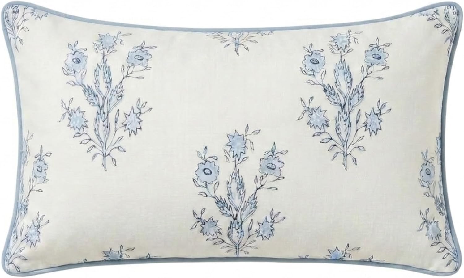 Mary Lumbar Grandmillennial Pillow Cover Only, 12"x20" for Couch, Bed, Chair