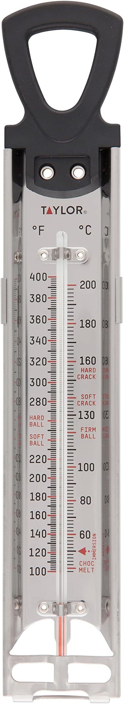 Taylor Stainless Steel Candy and Deep Fry Thermometer, 12-Inch Analog Paddle by Taylor