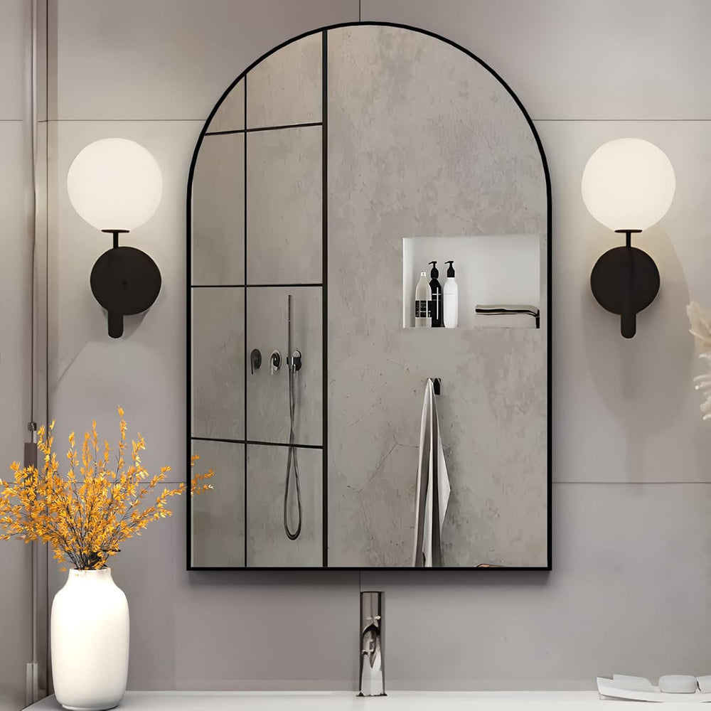 Wall Mounted Mirror, Arched Wall Mirror for Bathroom, 20"x30" Arch ...