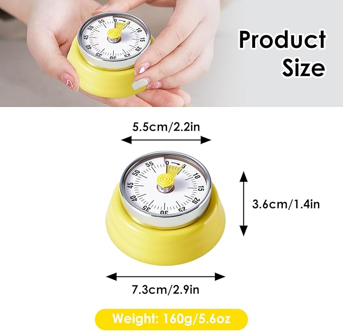 Visual Timer, Teeloray 60-Minute Countdown Timer, Kitchen Timer - Image 6