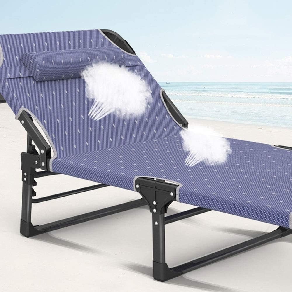 Outdoor Garden Lounge Chair Single Sunbed Household Siesta Deck Chair Office ...