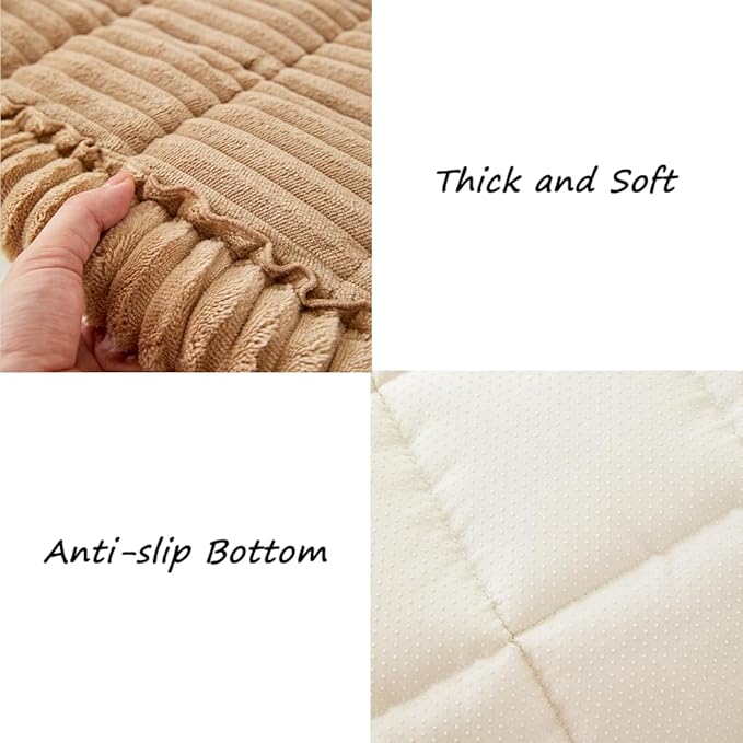 Couch Cover for Dogs Washable, Fuzzy Pet Couch Covers for 3 Cushion Sofa Pet - Image 6