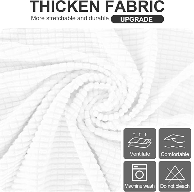 U-NICE HOME Stretch Futon Cover Armless Bed Slipcover - Image 5
