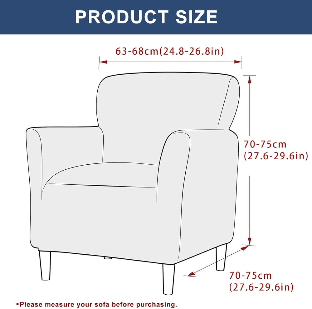 HAOYONG Banquet Armchair Slipcover Stretch Jacquard Chair Covers 1-Piece Armc...