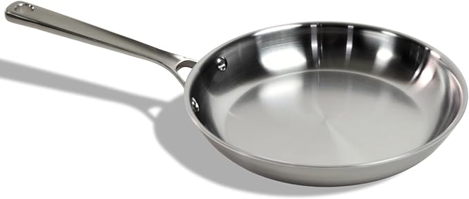 STRATA Carbon Steel Clad 10.5" Frying Pan Skillet, 3-Ply Carbon Steel Cookware by STRATACookware