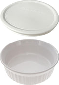 Corningware 24oz/708 ml Round French White Casserole Dish & F-24 24oz French by CorningWare