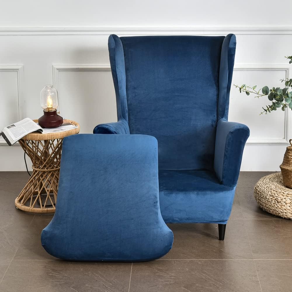 GULI Wingback Chair Cover 2-Piece, Wing Chair Covers Armchair Chair Slipcover...