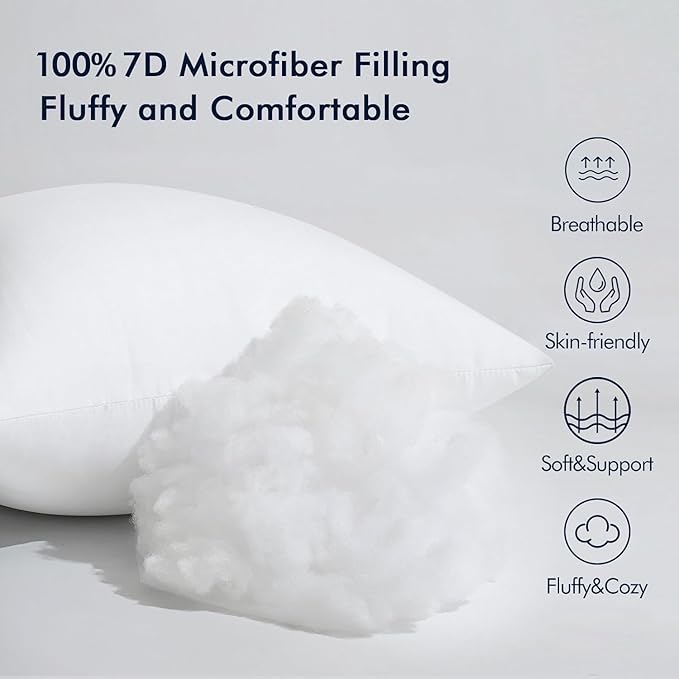 MIULEE Throw Pillow Insert Premium Pillow Stuffer Sham Rectangle - Image 3