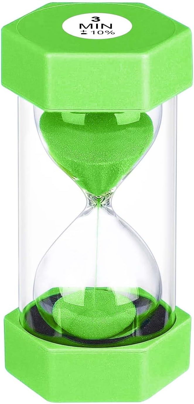 Hourglass 3 Minute Sand Timer, Colorful Hour Glass Sandglass by YLTIMER