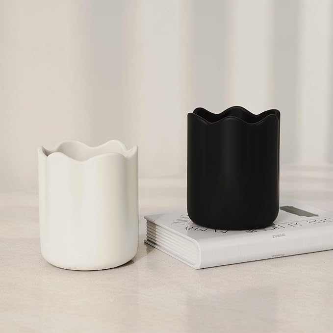 Large Utensil Holder for Kitchen Counter, Ceramic Kitchen Utensil Crock - Image 7