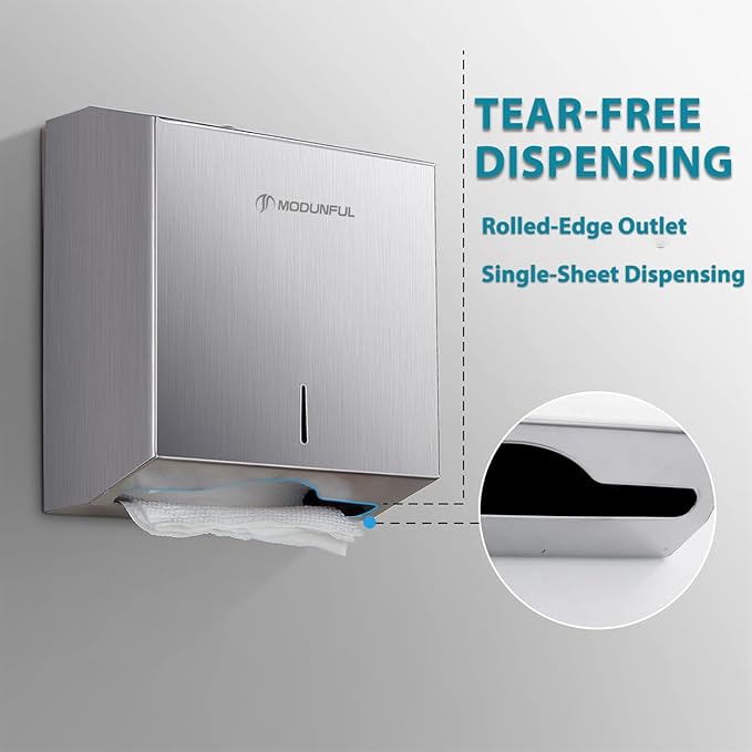 Paper Towel Dispenser Wall Mount: Large Capacity Commercial Paper Towel Holder - Image 8