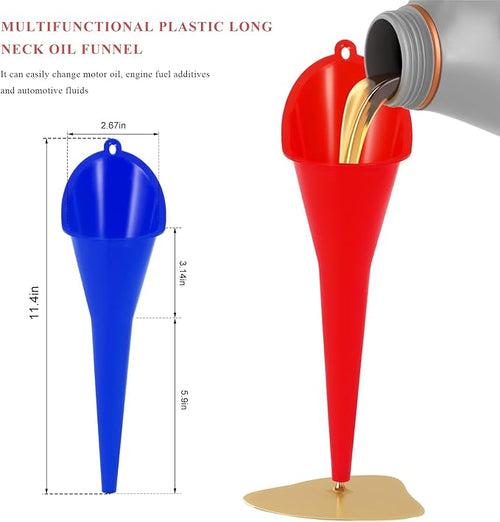 2 PCS Oil Funnel, Automotive Use Funnels - Image 2