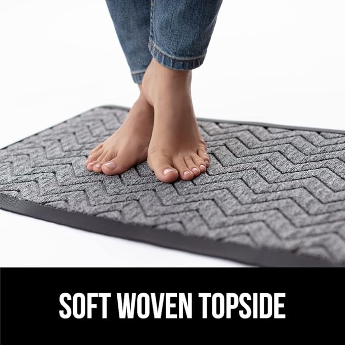 GORILLA GRIP 100% Waterproof All-Season WeatherMAX Doormat, Durable Natural - Image 8