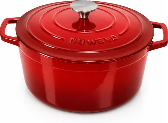 Nuwave 6QT Healthy Enameled Cast Iron Dutch Oven Pot by NuWave