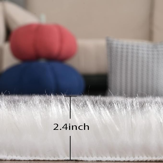 ORINOVA White and Grey Rug 8x10 Area Rugs - Image 2