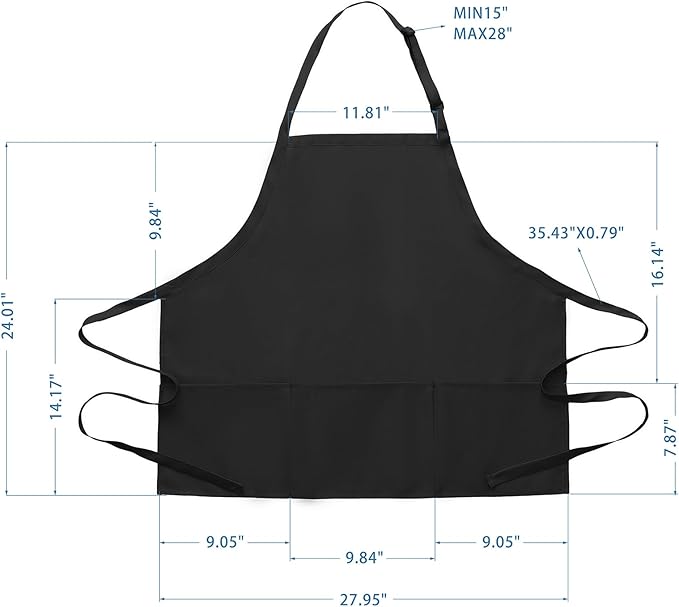 BOHARERS Kitchen Cooking Apron Unisex Adjustable chef apron - Image 7