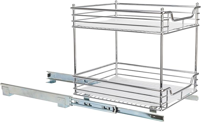 Household Essentials Glidez Chrome-Plated Steel Pull-Out/Slide-Out Storage - Image 9