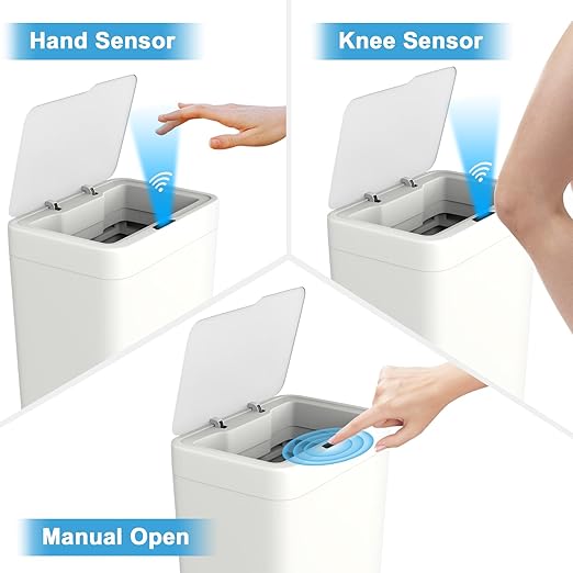Naisu 2 Pack 4 Gal Bathroom Trash Can