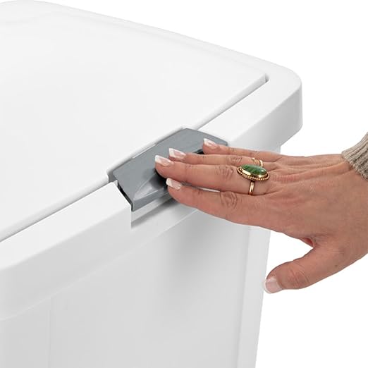 Sterilite 13 Gallon TouchTop Wastebasket Trash Can Garbage Recycle Bin