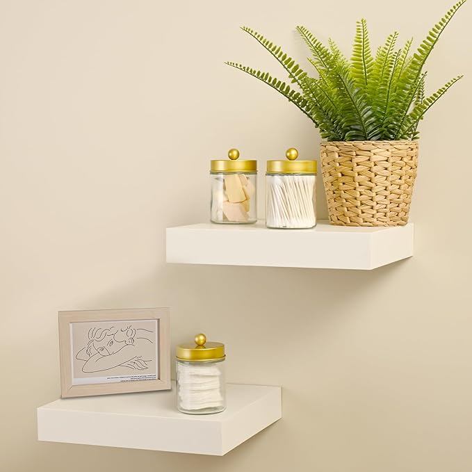 SheeChung Qtip Dispenser Holder 3pcs, Glass Apothecary Jars - Image 7
