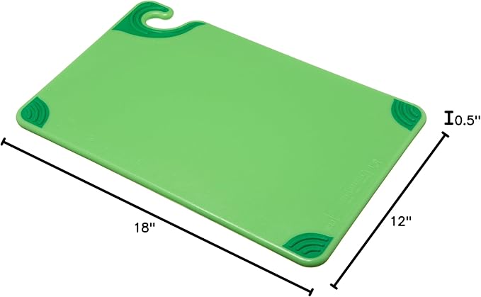 San Jamar Saf-T-Grip Plastic Cutting Board - Image 6