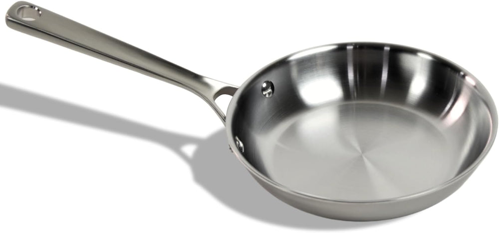 STRATA Carbon Steel Clad 8.5" Frying Pan Skillet, 3-Ply Carbon Steel Coo...