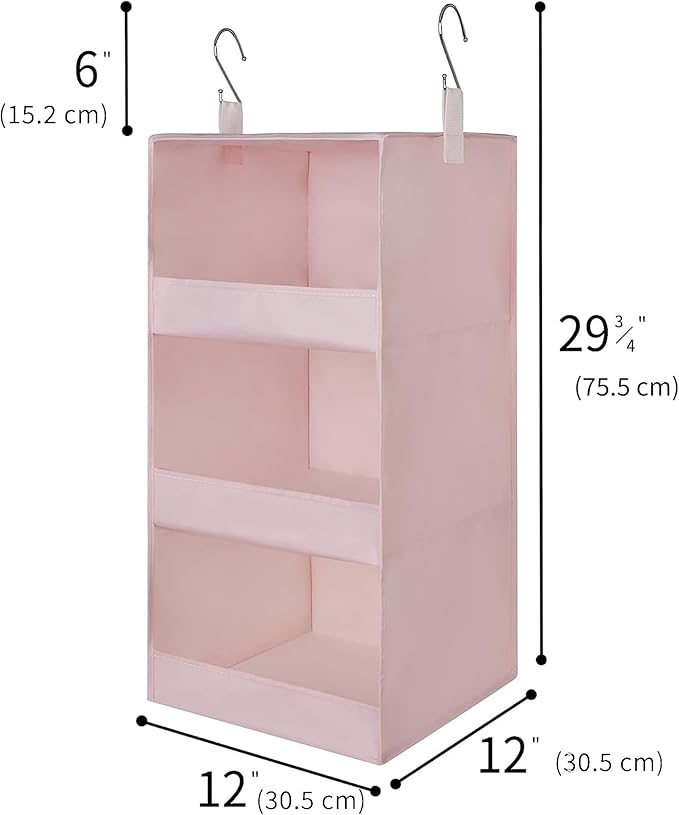 GRANNY SAYS 3 Shelf Hanging Closet Organizers and Storage, Collapsible Closet - Image 3