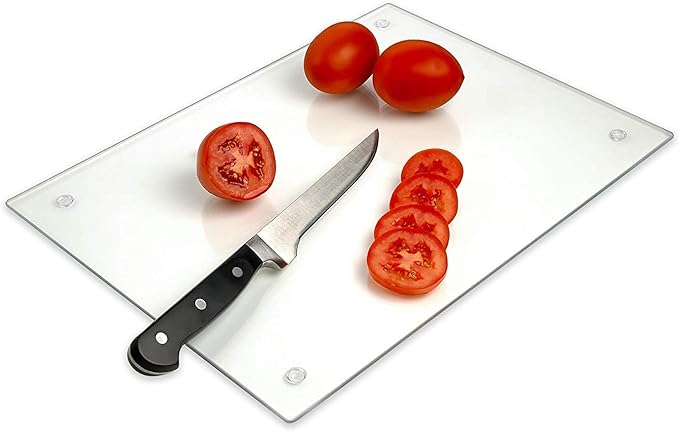 Tempered Glass Cutting Board Long Lasting Clear Glass Scratch, Shatter Resistant - Image 2