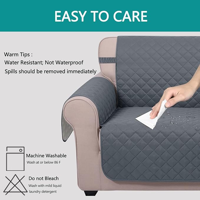 U-NICE HOME Recliner Chair Covers Reversible Chair Cover Pet Covers - Image 5
