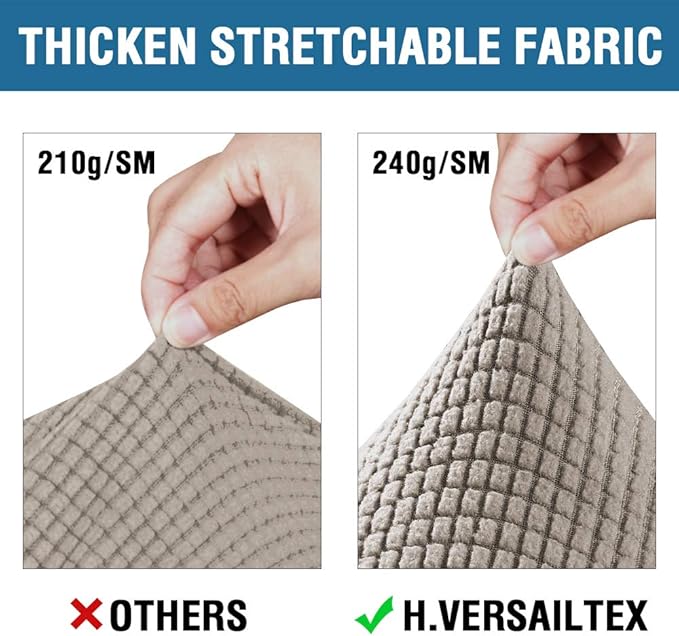 H.VERSAILTEX 4 Piece Stretch Sofa Covers - Image 3