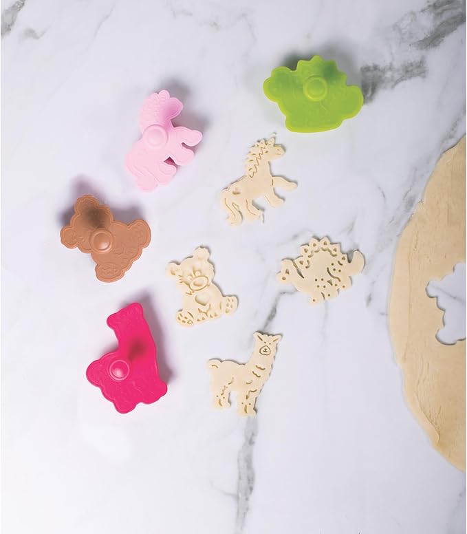 Mrs. Anderson's Baking Animal Cookie Cutters, Spring-Action Embossing Cutters - Image 6