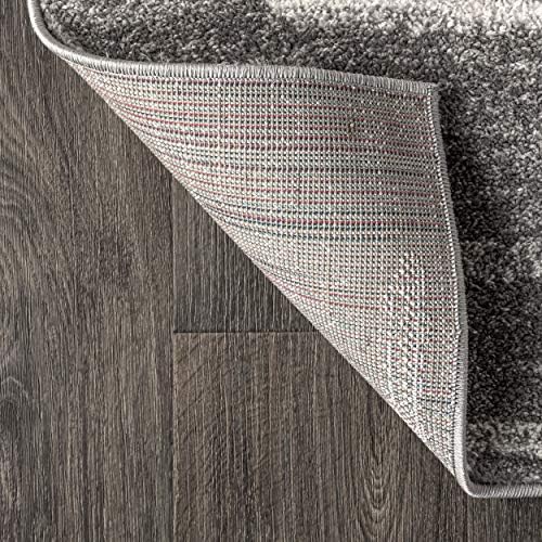 JONATHAN Y Aya Berber Stripe Geometric Gray/Cream Indoor Area Rug, 8x10, Cont...