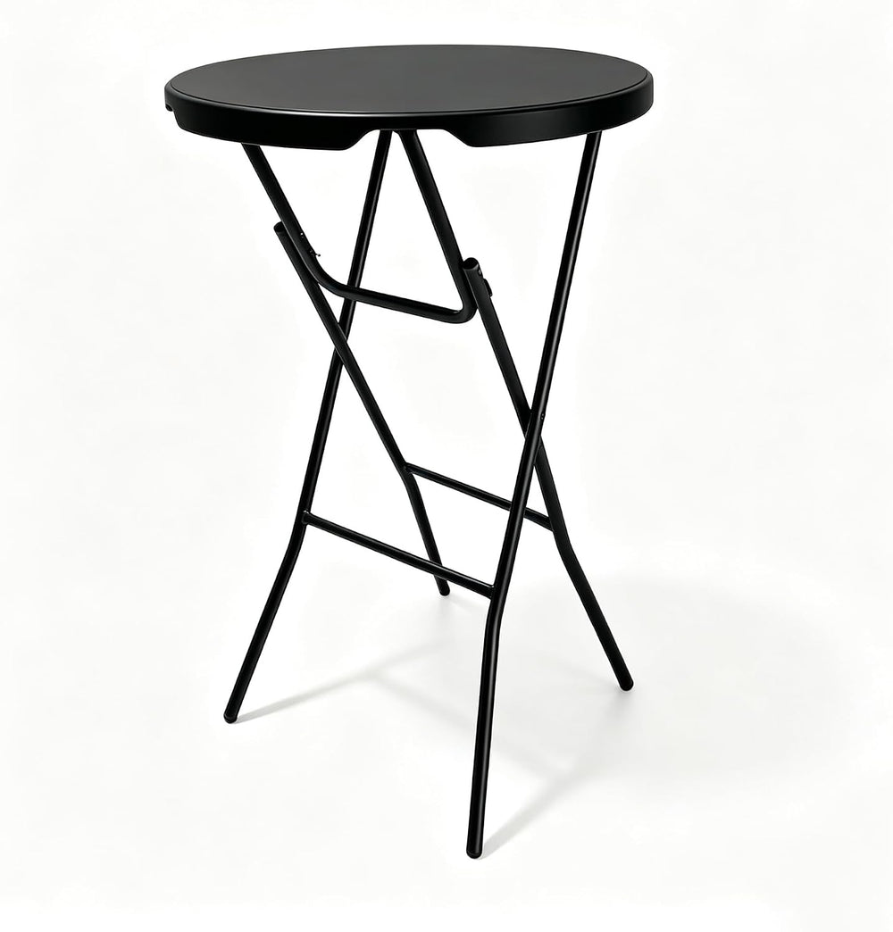 28in Cocktail Table, no Assembly Required, High Top Folding Table