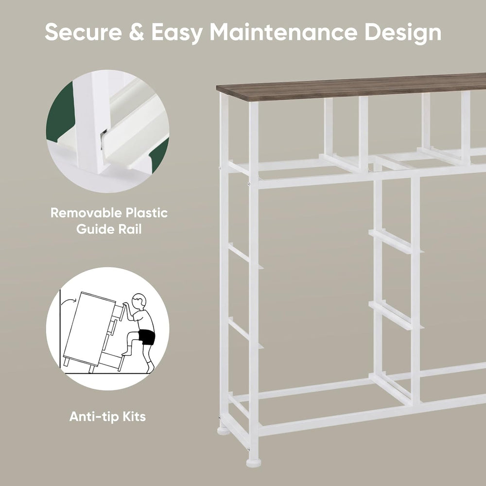Fabric Dresser for Bedroom with 9 Drawers, Storage Tower