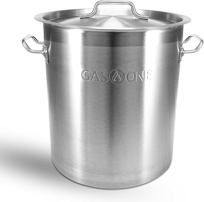 GasOne Stainless Steel Stockpot – 20qt Stock Pot by GasOne