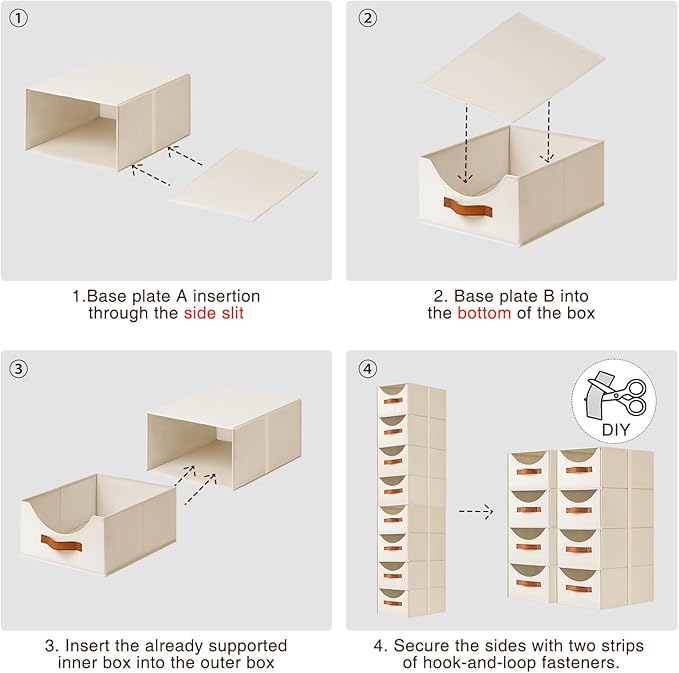 Homsorout Stackable Storage Drawers - Image 4