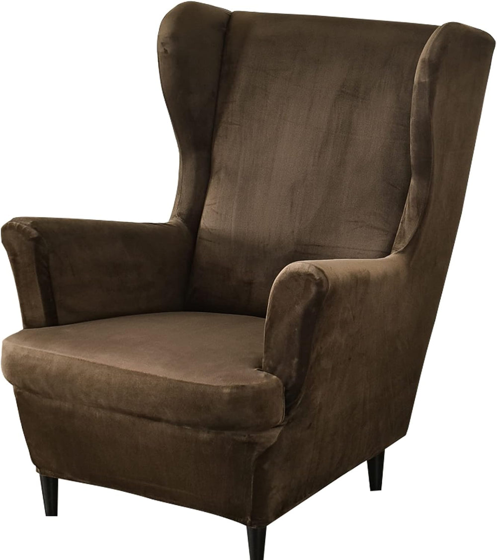 GULI Wingback Chair Cover 2-Piece, Wing Chair Covers Armchair Chair Slipcover...