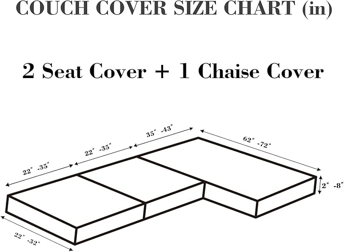 Sofa Covers Couch Covers for Sofa Pet Friendly Couch Cushion Covers Universal - Image 2