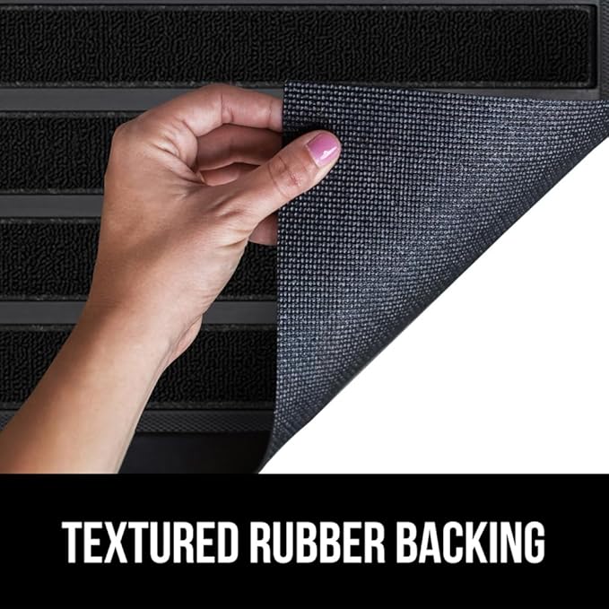 GORILLA GRIP 100% Waterproof All-Season WeatherMAX Doormat US Designed Natural - Image 5