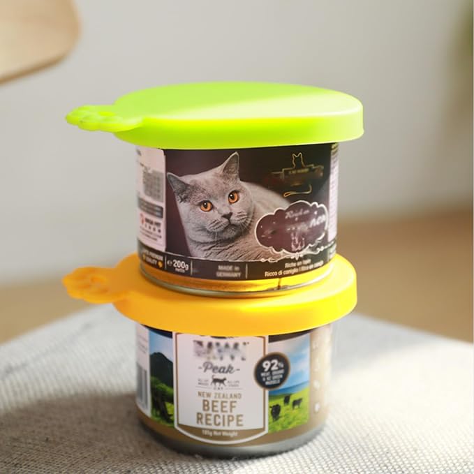 Food Can Covers/4 Pack/Universal BPA Free Silicone Dog Cat Food Tin Lids - Image 4