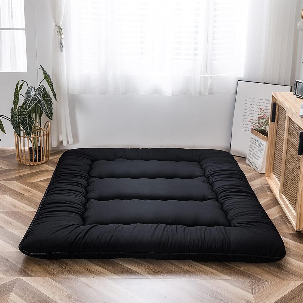 MAXYOYO Japanese Floor Mattress 4" Thick King Size Foldable Futon Mattress